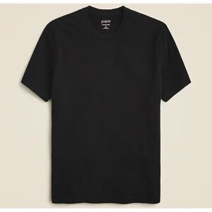 NWT J. Crew Sueded Cotton T-shirt Short Sleeve Black